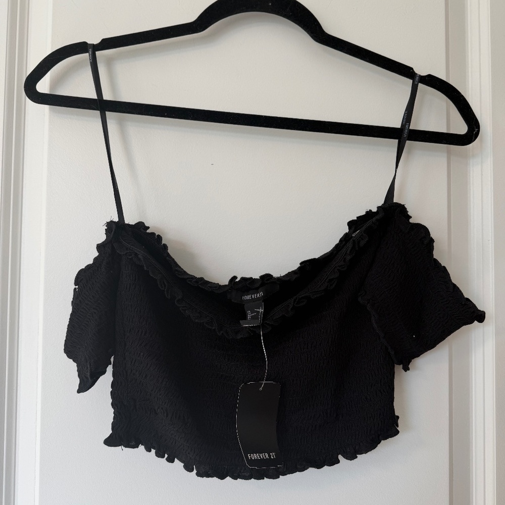 NWT forever 21 off the shoulder shirt